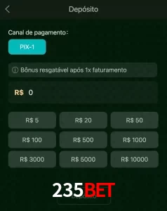 deposits 235BET